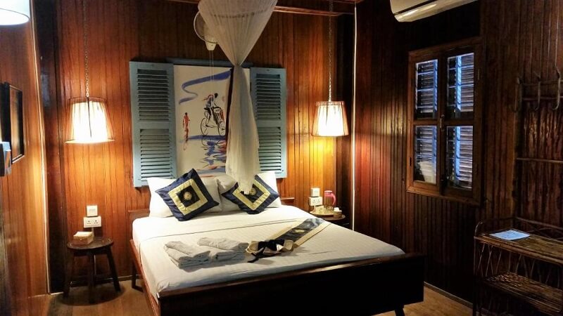 family room with shared bathroom