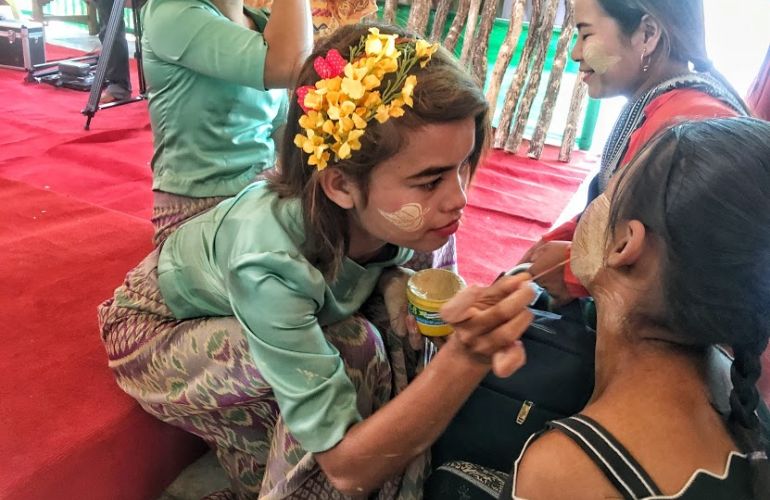 Thanakha based cosmetics in local Thanakha market