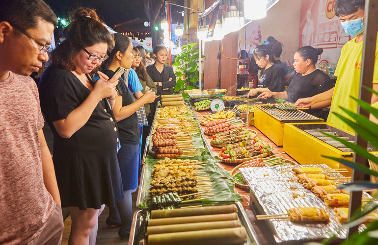 Street foods at Vietnam local markets