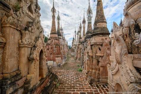 Our first destination is the enchanting Indein temple