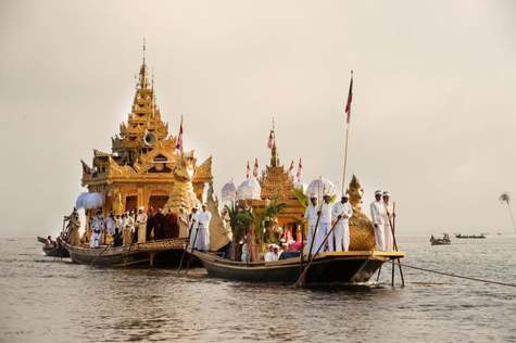 Explore Phaung Daw Oo Pagoda, showcasing small gilded images of Buddha