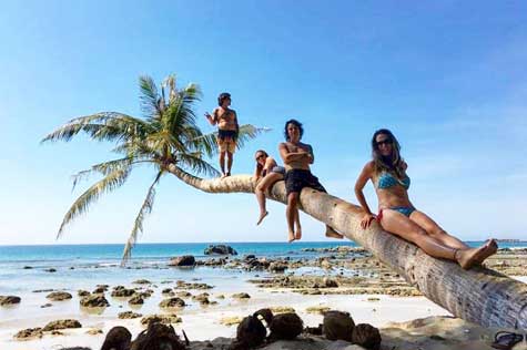 Relax on the beach and enjoy its crystal-clear water or take a bike trip to a nearby neighbourhood to blend in the life of the locals