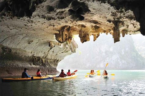 Visit Dark and Light Cave in Halong Bay