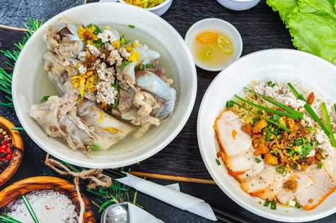 Attractive local dishes in Can Tho.