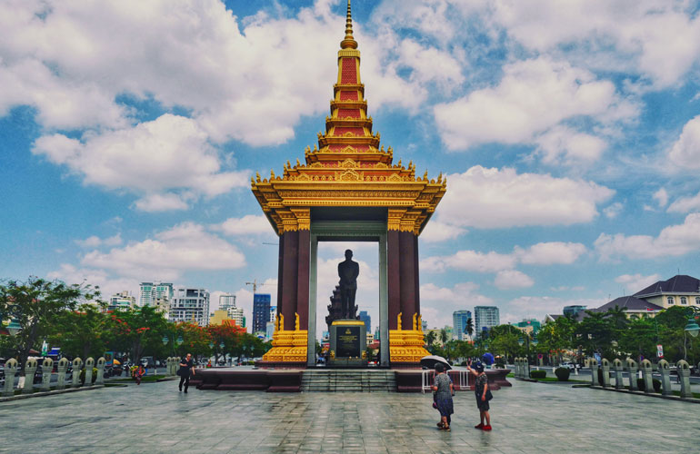 Travelling to Phnom Penh in Cambodia