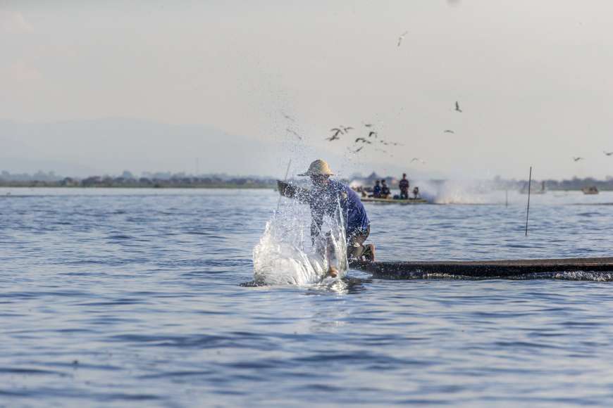 Balloon Over Inle Lake